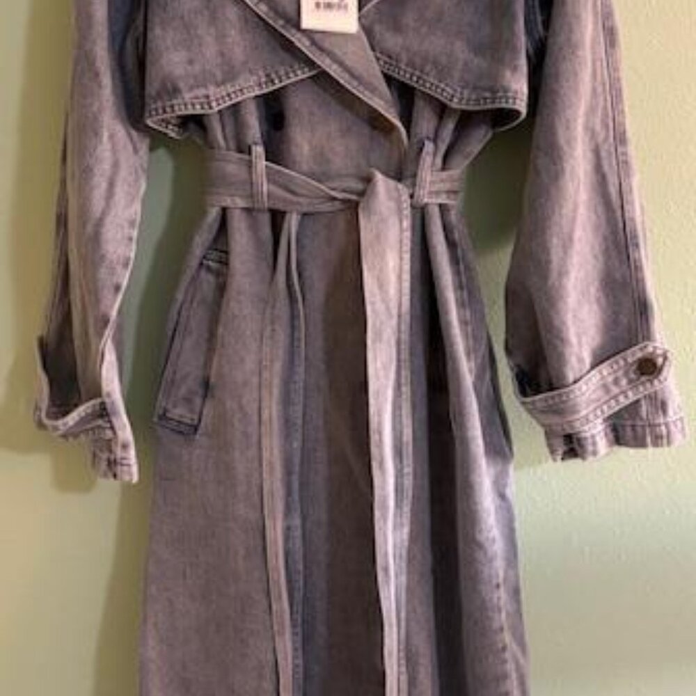 Belle & Bloom Denim Trench Coat